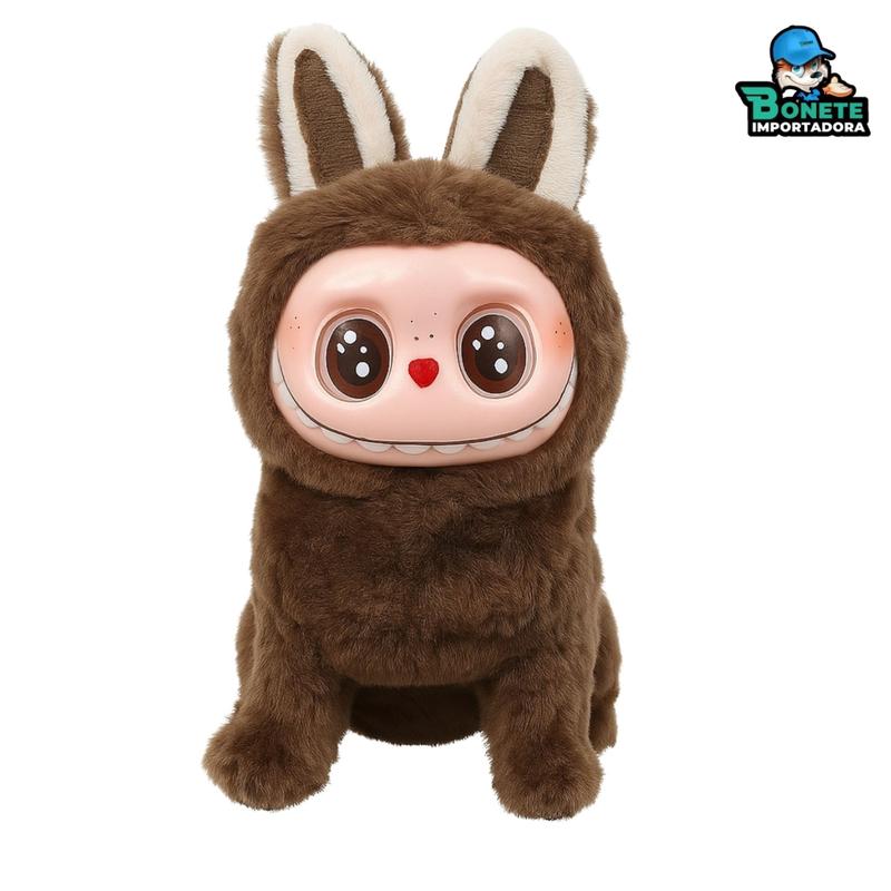 Pelúcia Interativa Labubu LED e Som Anda Sozinho 19cm - Toy King